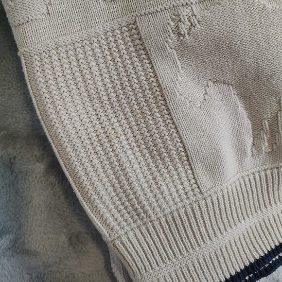 VTG Brimwick Sweater Men’s XL Glacier National Park Custom Knit USA Made Animals - Picture 7 of 7